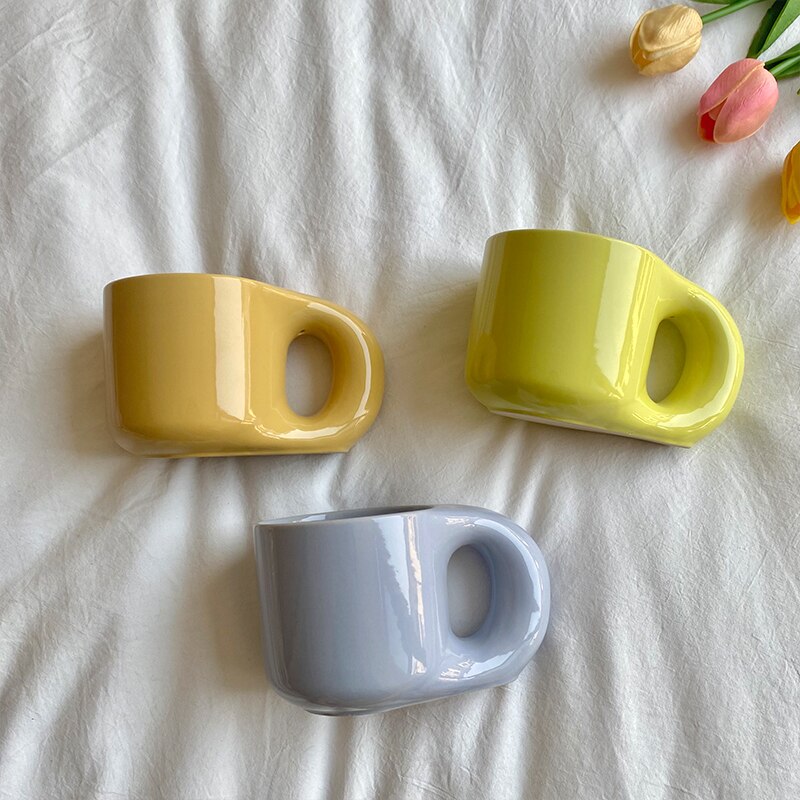 Bubble Ceramic Mug - Spring Colors