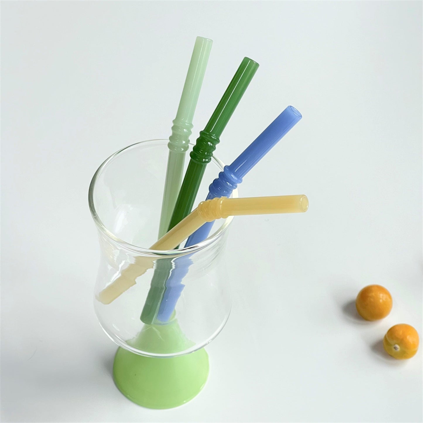 4PC Set Glass Straws