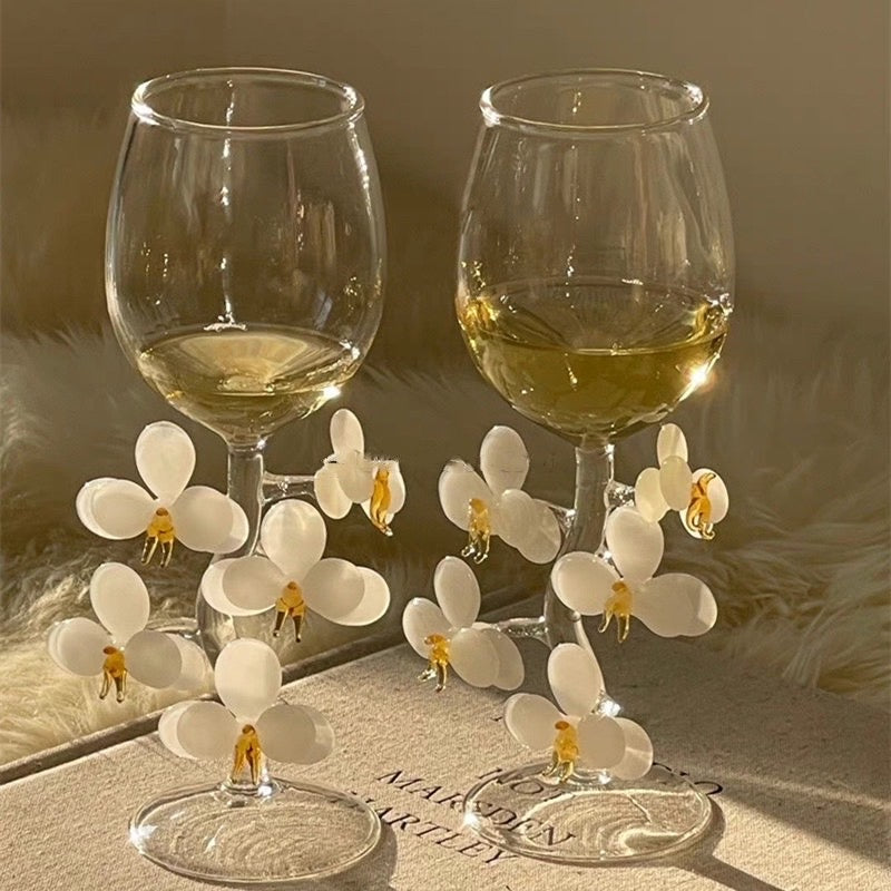 Orchid Wine Glass