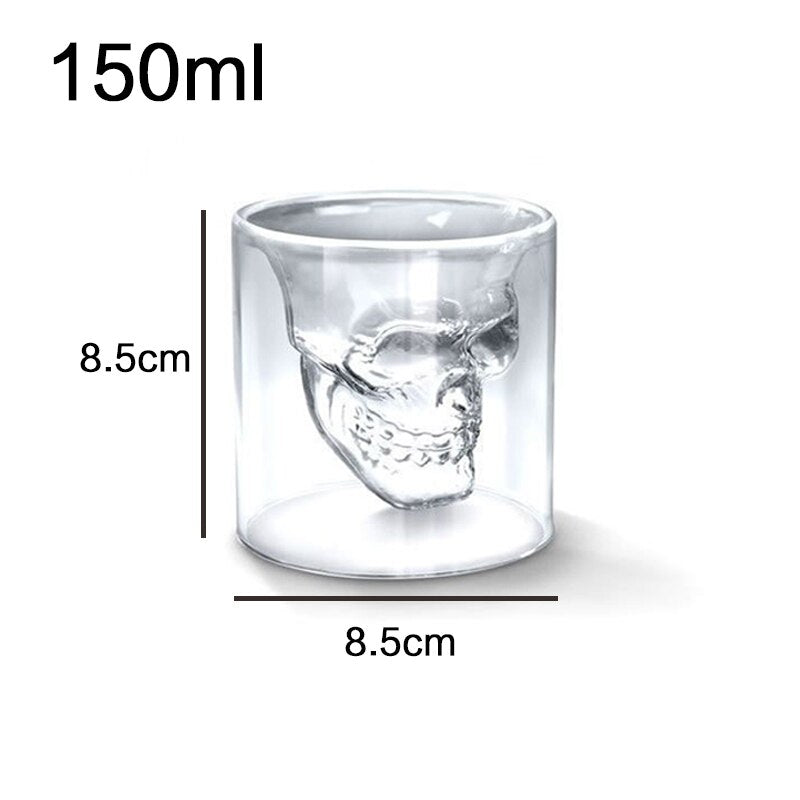 Double-layered Skull Glass