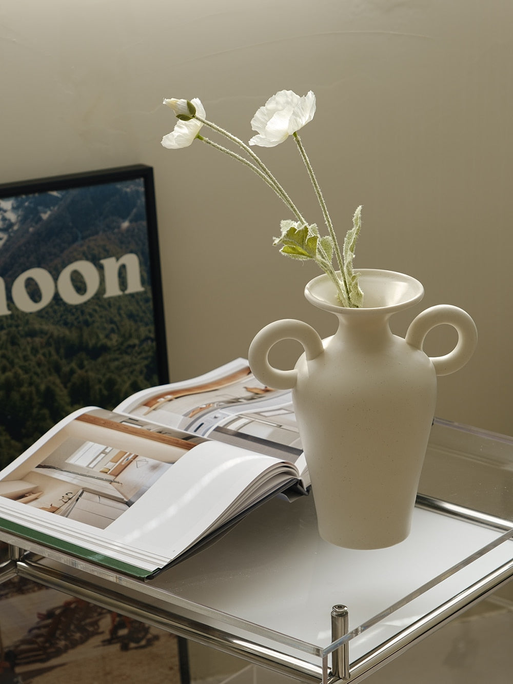 Two-Ear Ceramic Vase