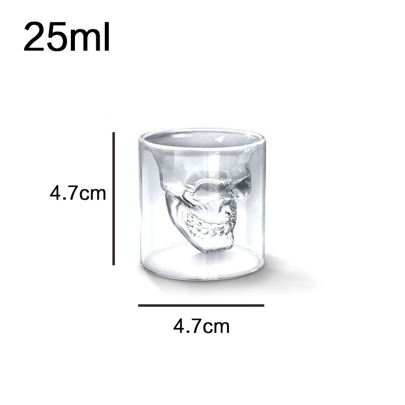 Double-layered Skull Glass