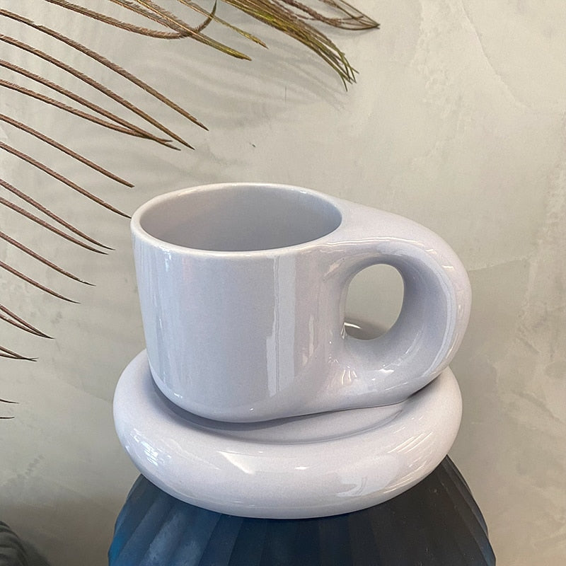 Bubble Ceramic Mug - Spring Colors