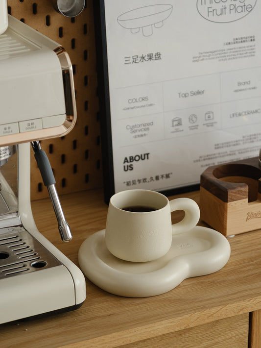 Cloud Coffee Mug and Saucer