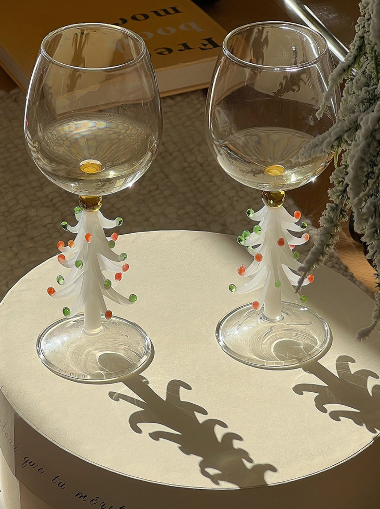 Holiday Wine Glass