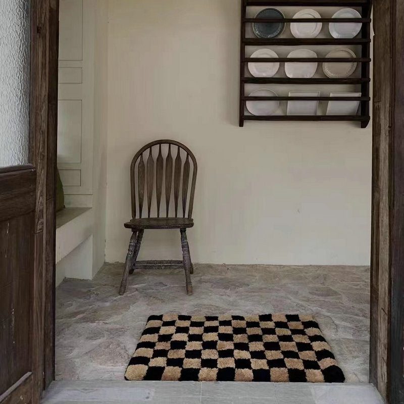 Retro Checkerboard Doormat