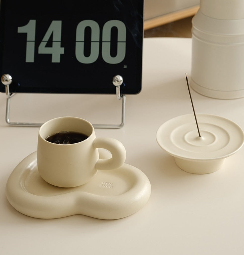 Cloud Coffee Mug and Saucer