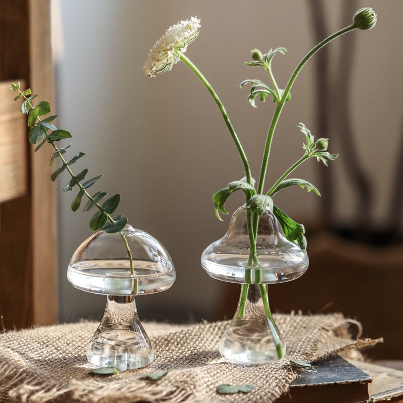 Mushroom Glass Vase