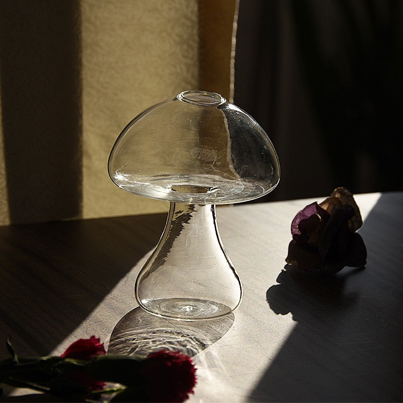 Mushroom Glass Vase