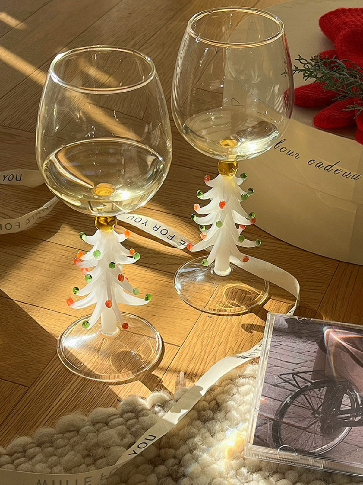 Holiday Wine Glass