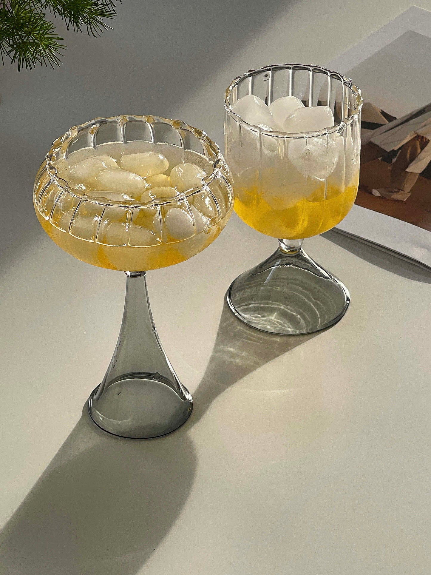 Retro Wine Glass