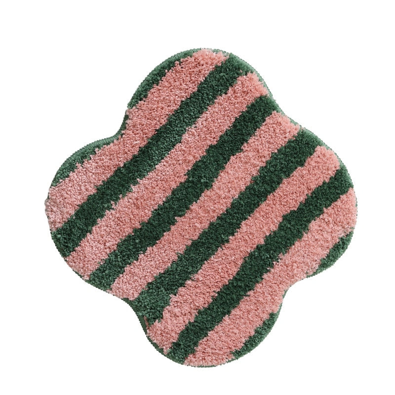 Tufted Striped Chair Cushion