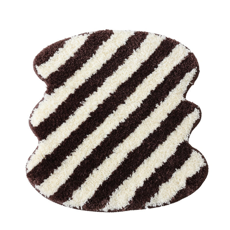 Tufted Striped Chair Cushion