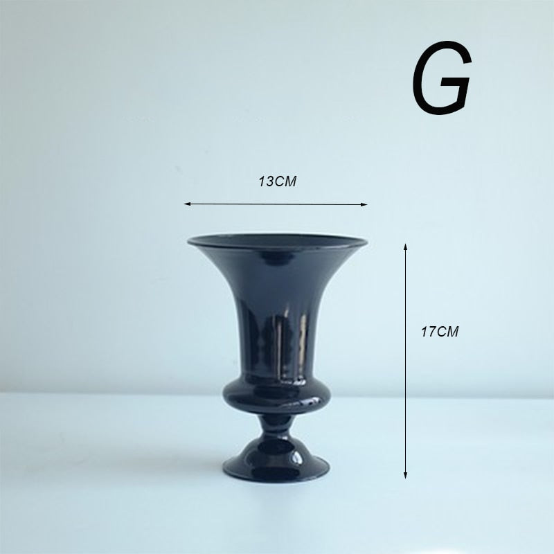 Black Sculptural Glass Vase