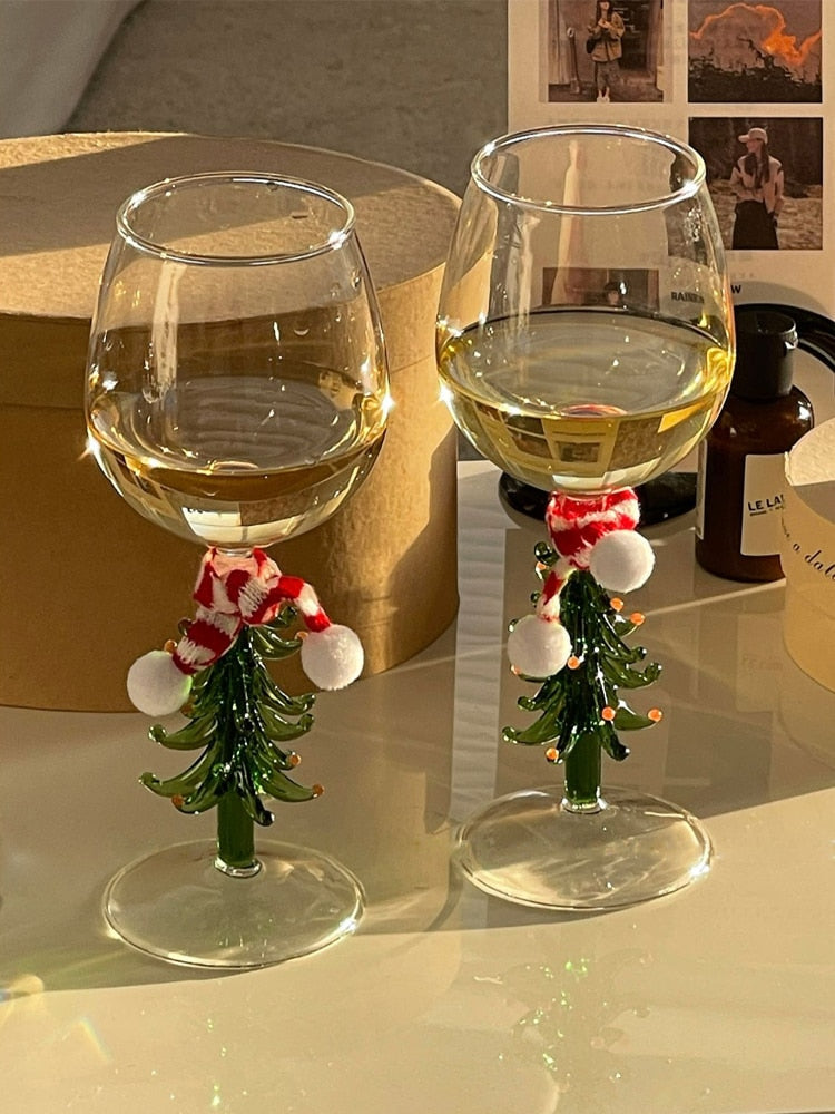 Holiday Wine Glass