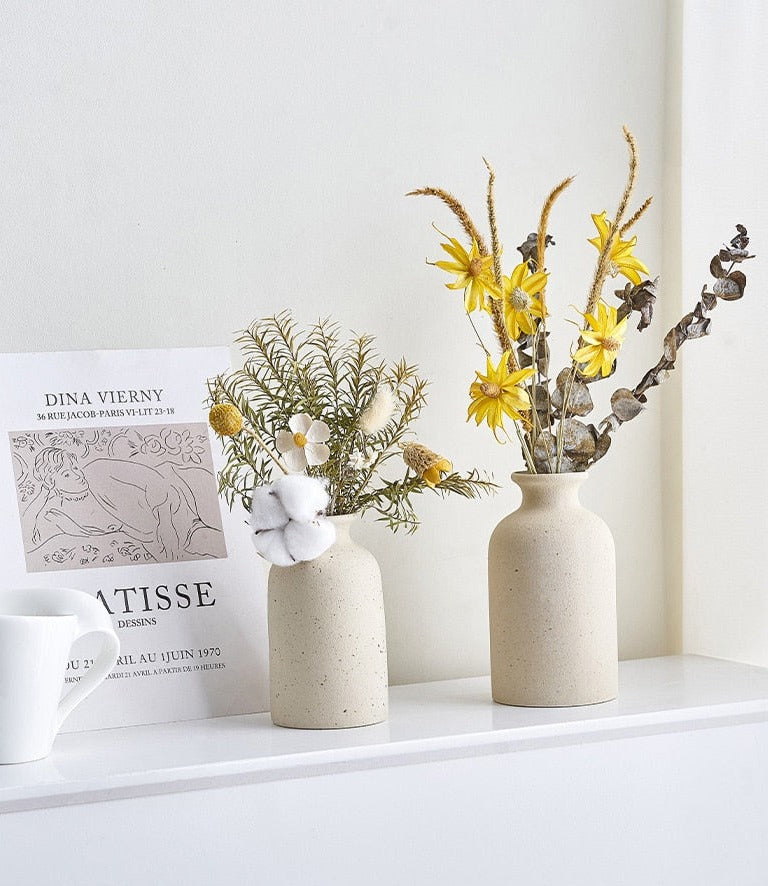 Matte Ceramic Vase Collection