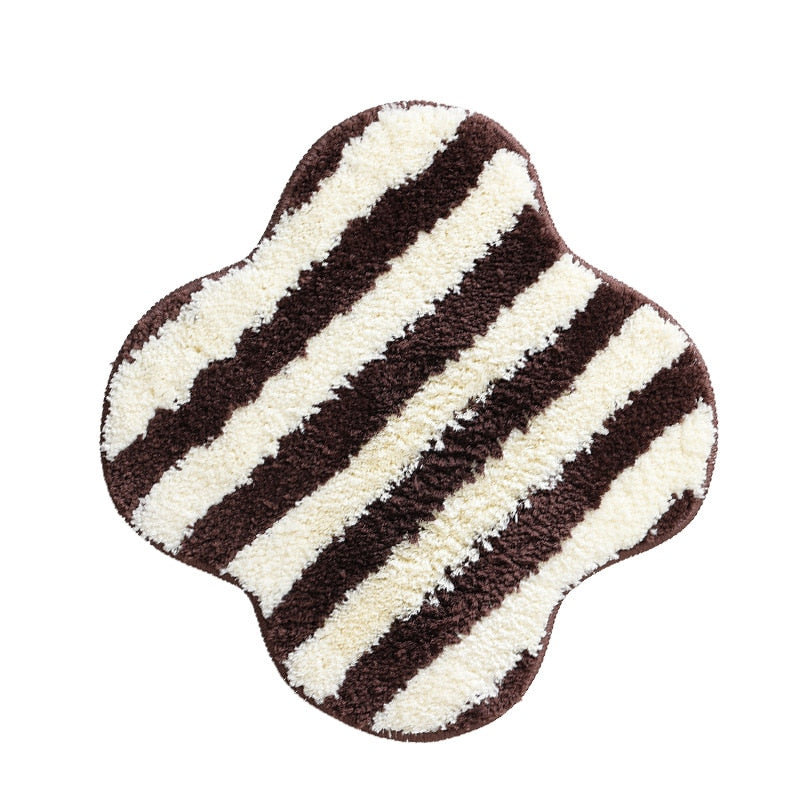 Tufted Striped Chair Cushion