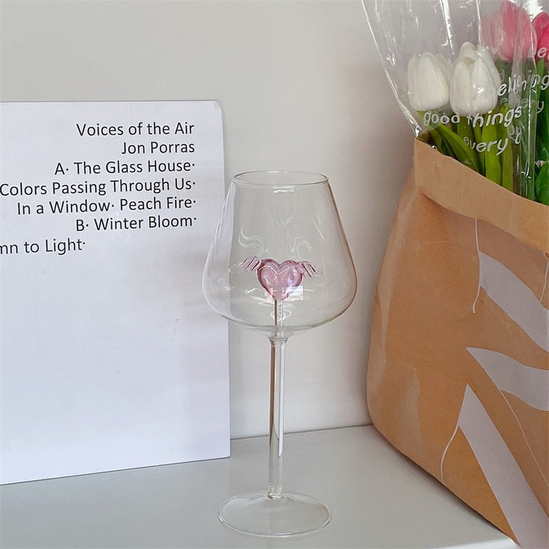 Heart Wine Glass