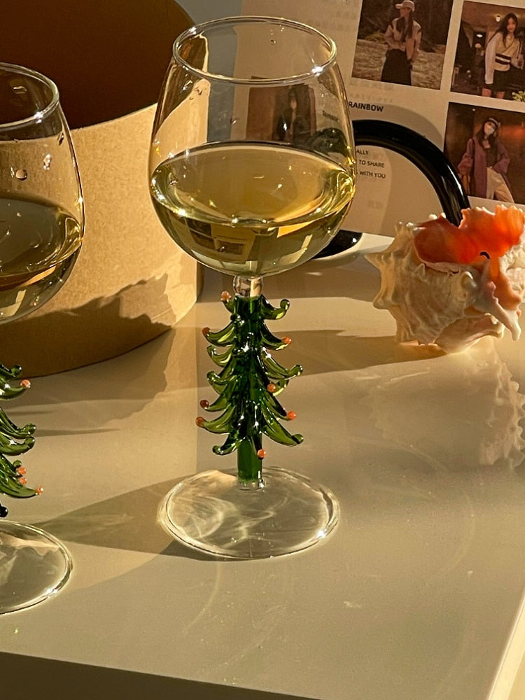 Holiday Wine Glass