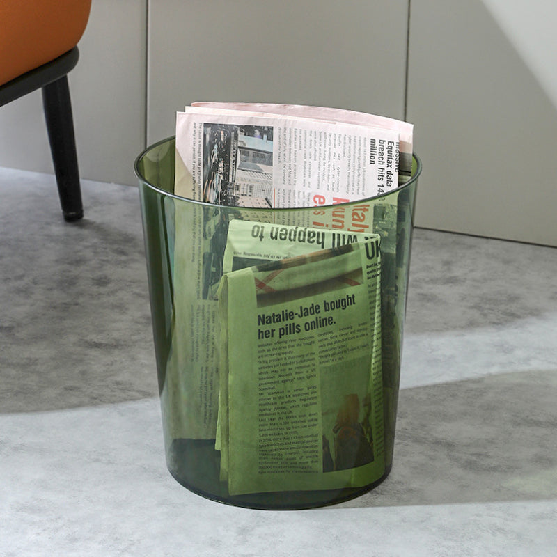 Transparent Trash Can