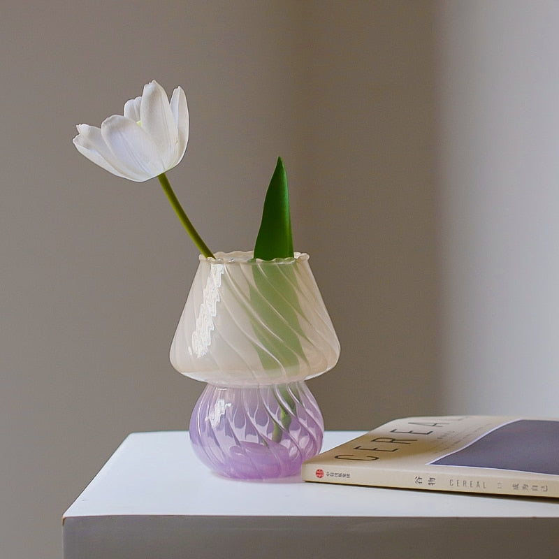 Glass Mushroom Vase