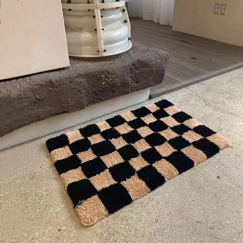 Retro Checkerboard Doormat