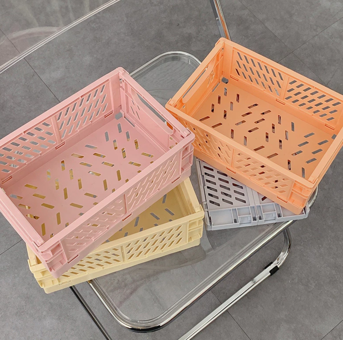 Pastel Storage Crate