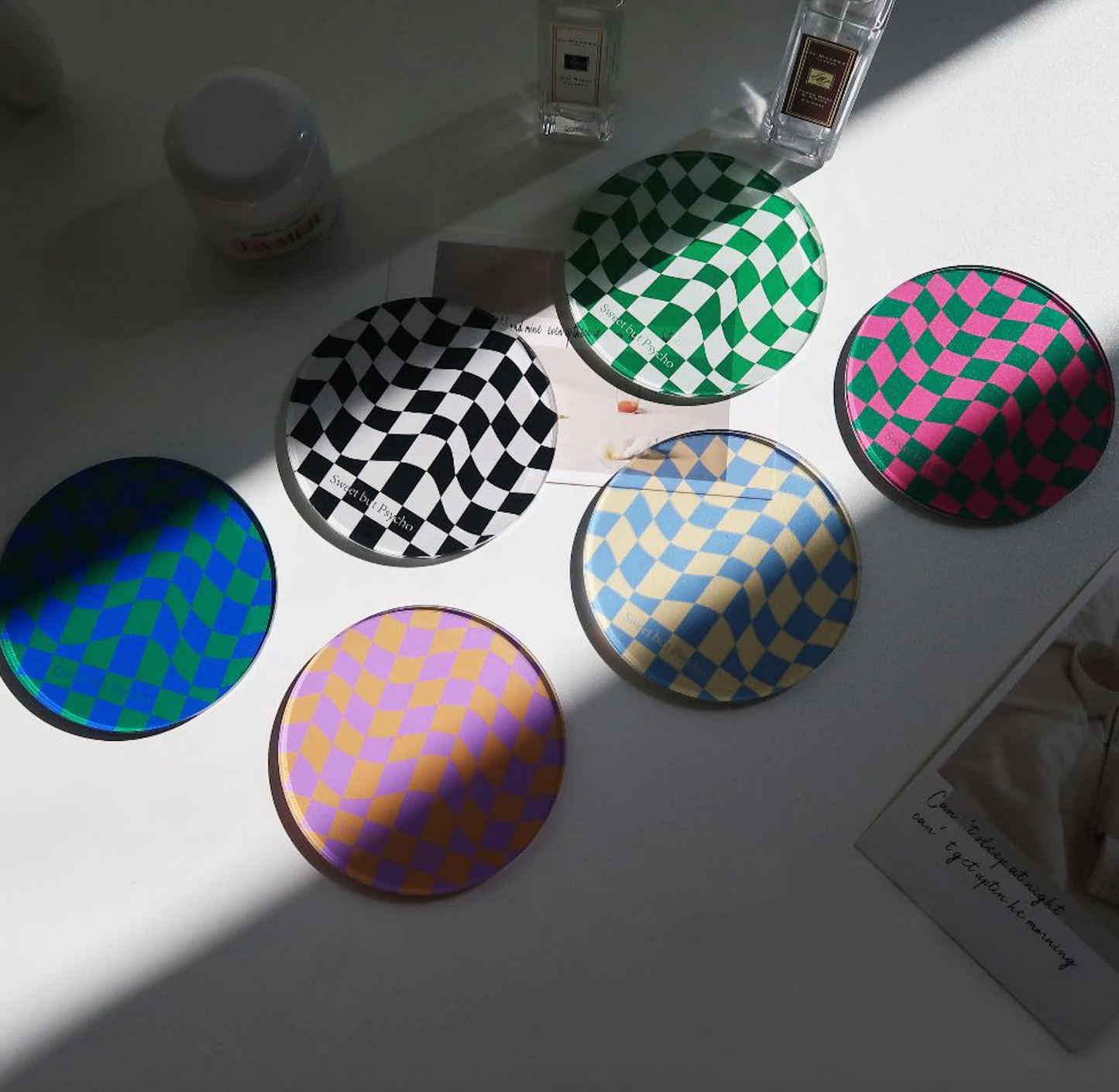 Checkered Acrylic Coaster