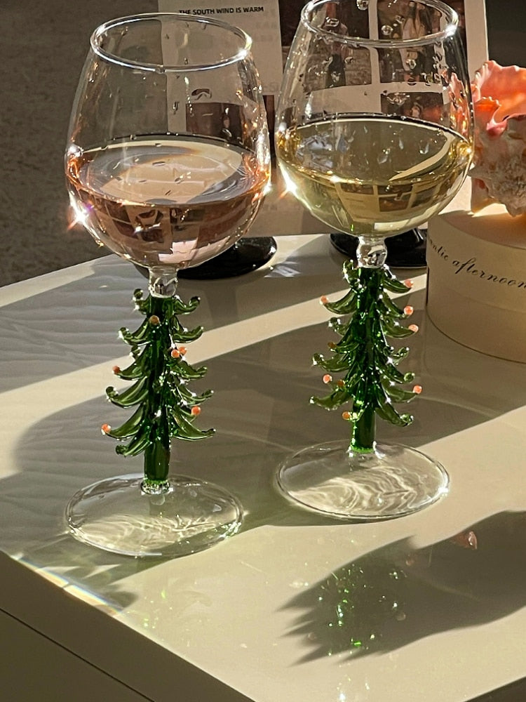 Holiday Wine Glass