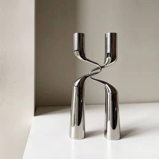 Stainless Steel H-Shaped Candle Holder