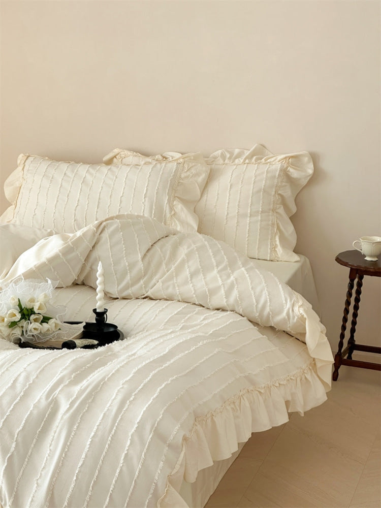 Sweet Ruffle Jacquard Bedding Bundle