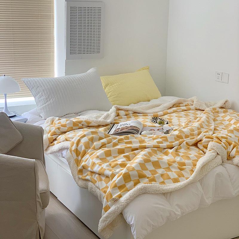 Benjamin Checkered Chunky Fleece Blanket