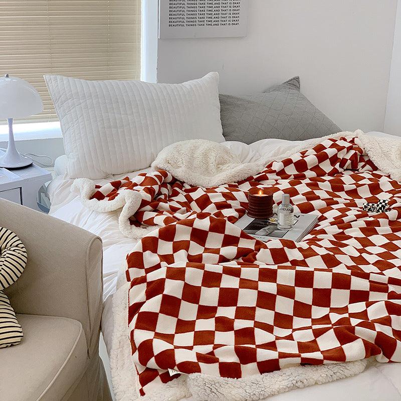 Benjamin Checkered Chunky Fleece Blanket