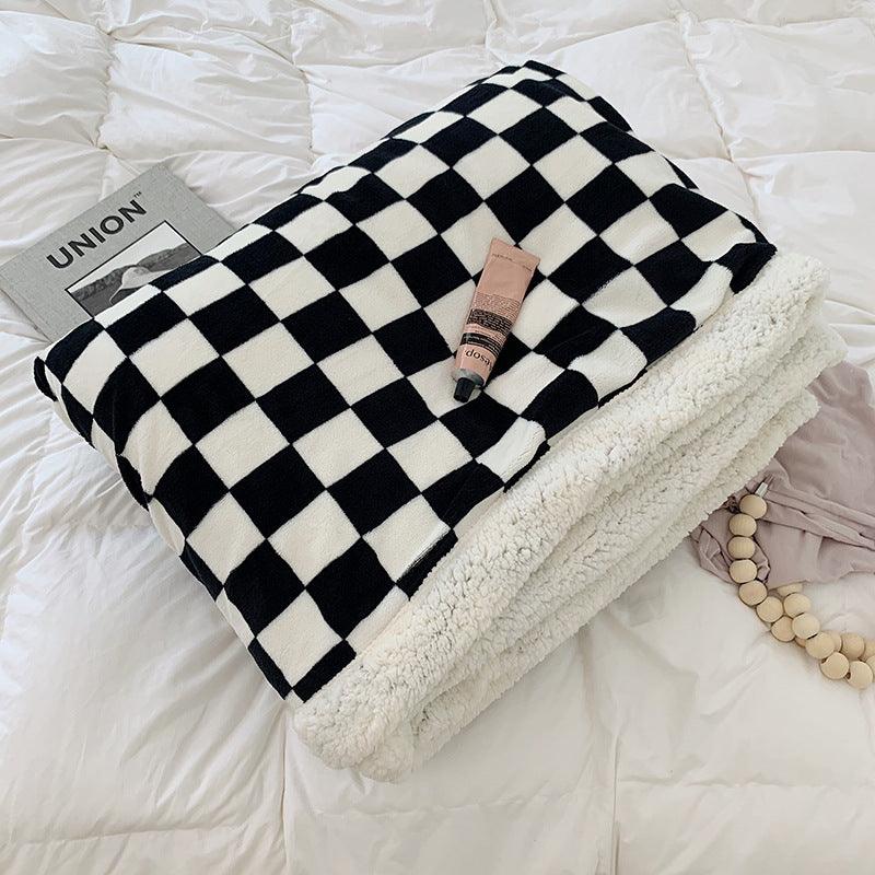 Benjamin Checkered Chunky Fleece Blanket