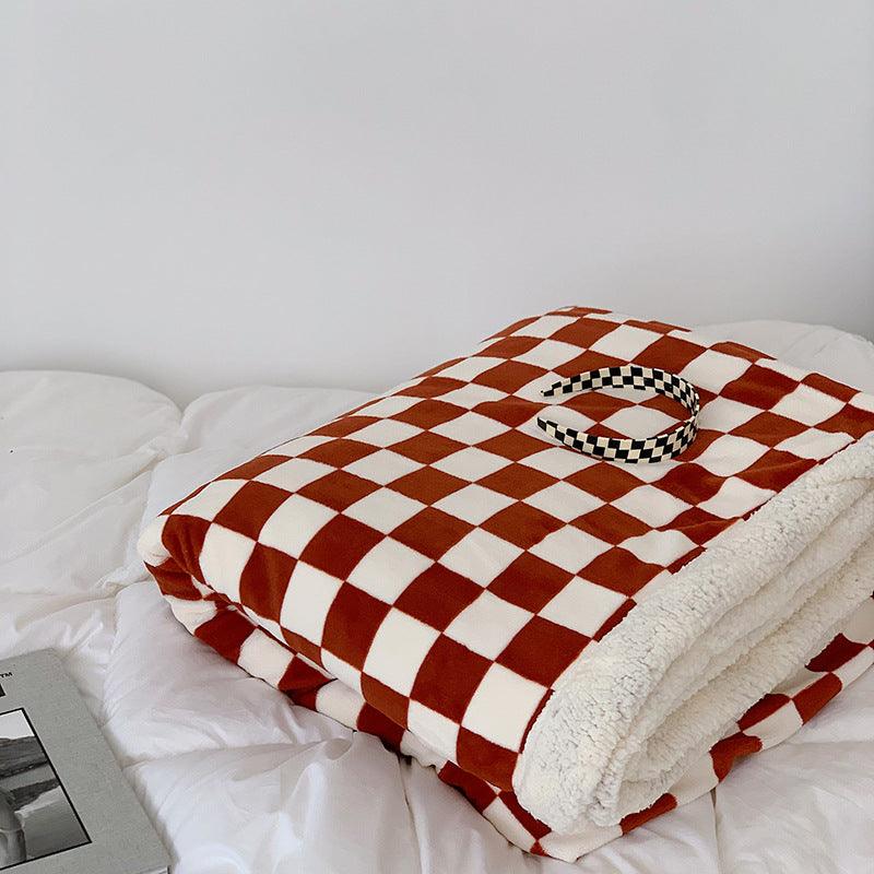 Benjamin Checkered Chunky Fleece Blanket