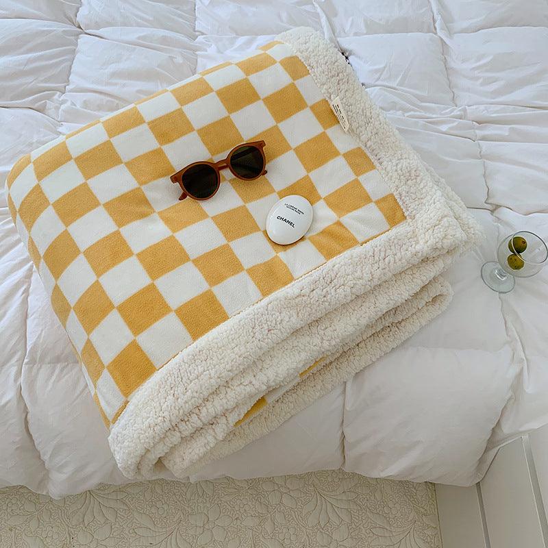 Benjamin Checkered Chunky Fleece Blanket