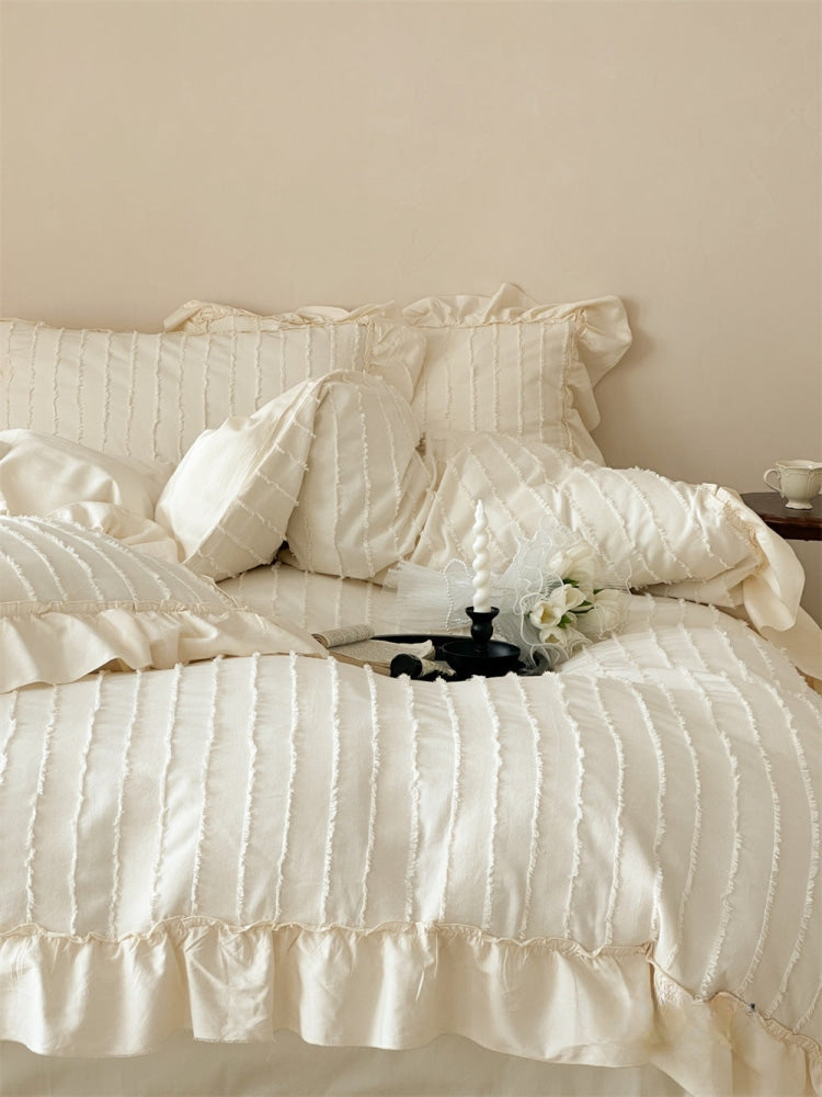 Sweet Ruffle Jacquard Bedding Bundle