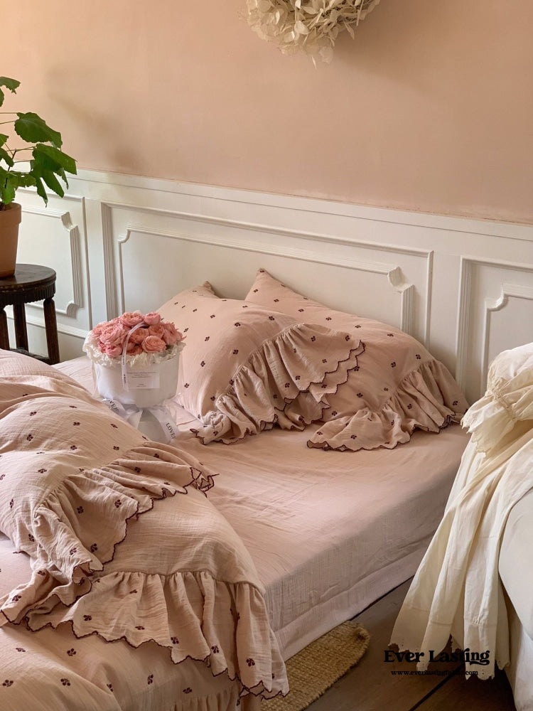 Cottage Pink Ruffle Bedding Bundle