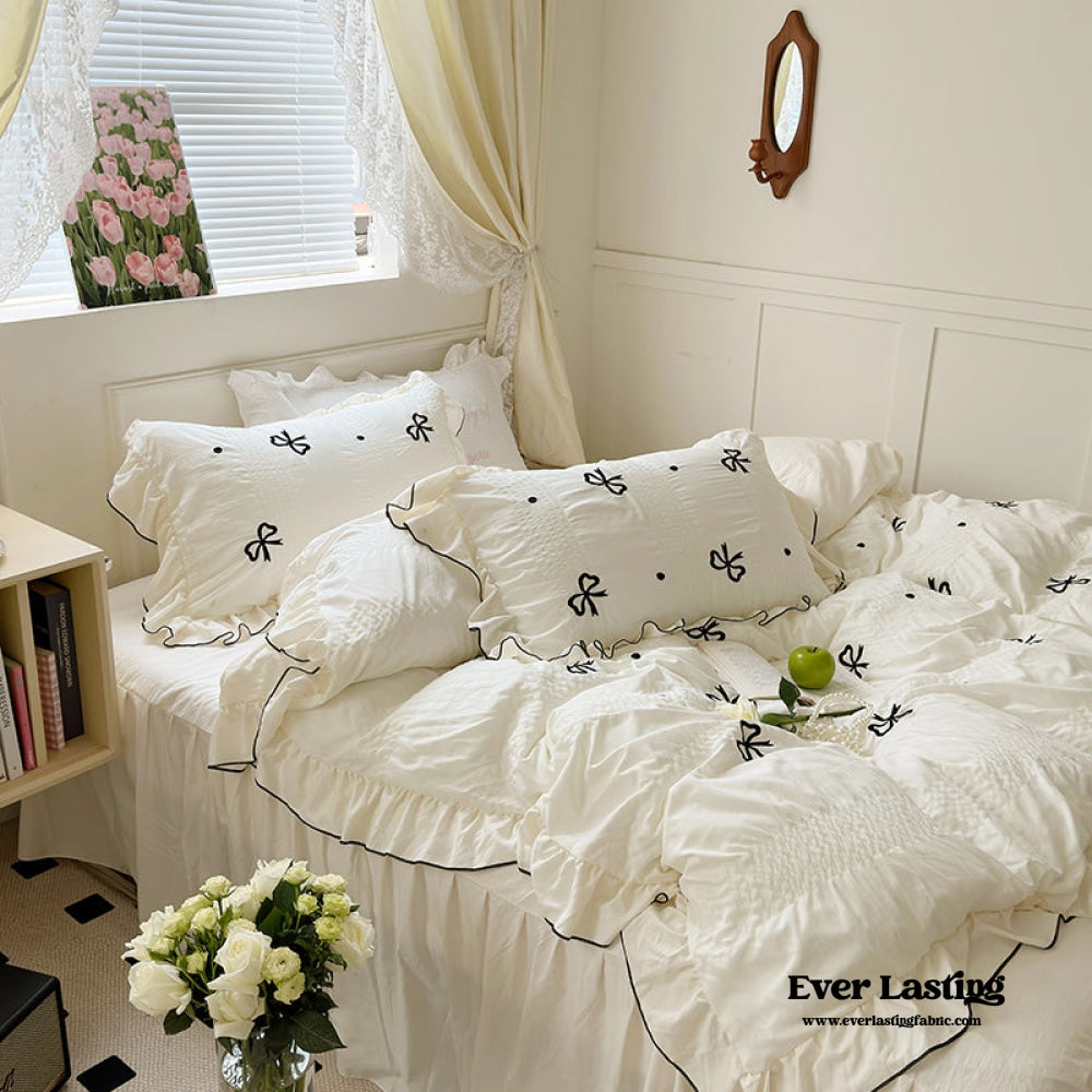 Dreamy Embroidered Ruffle Bedding Bundle