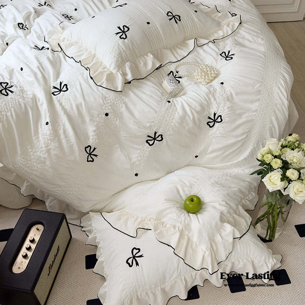 Dreamy Embroidered Ruffle Bedding Bundle