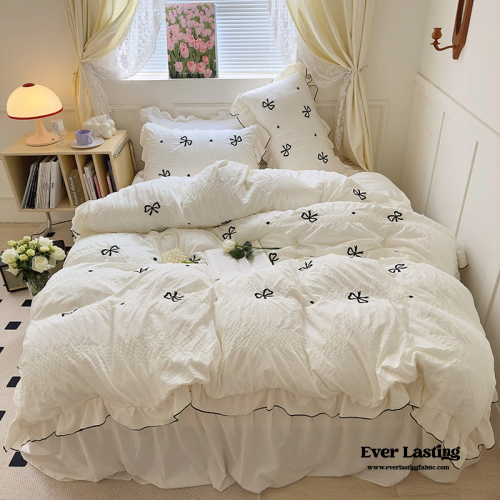 Dreamy Embroidered Ruffle Bedding Bundle