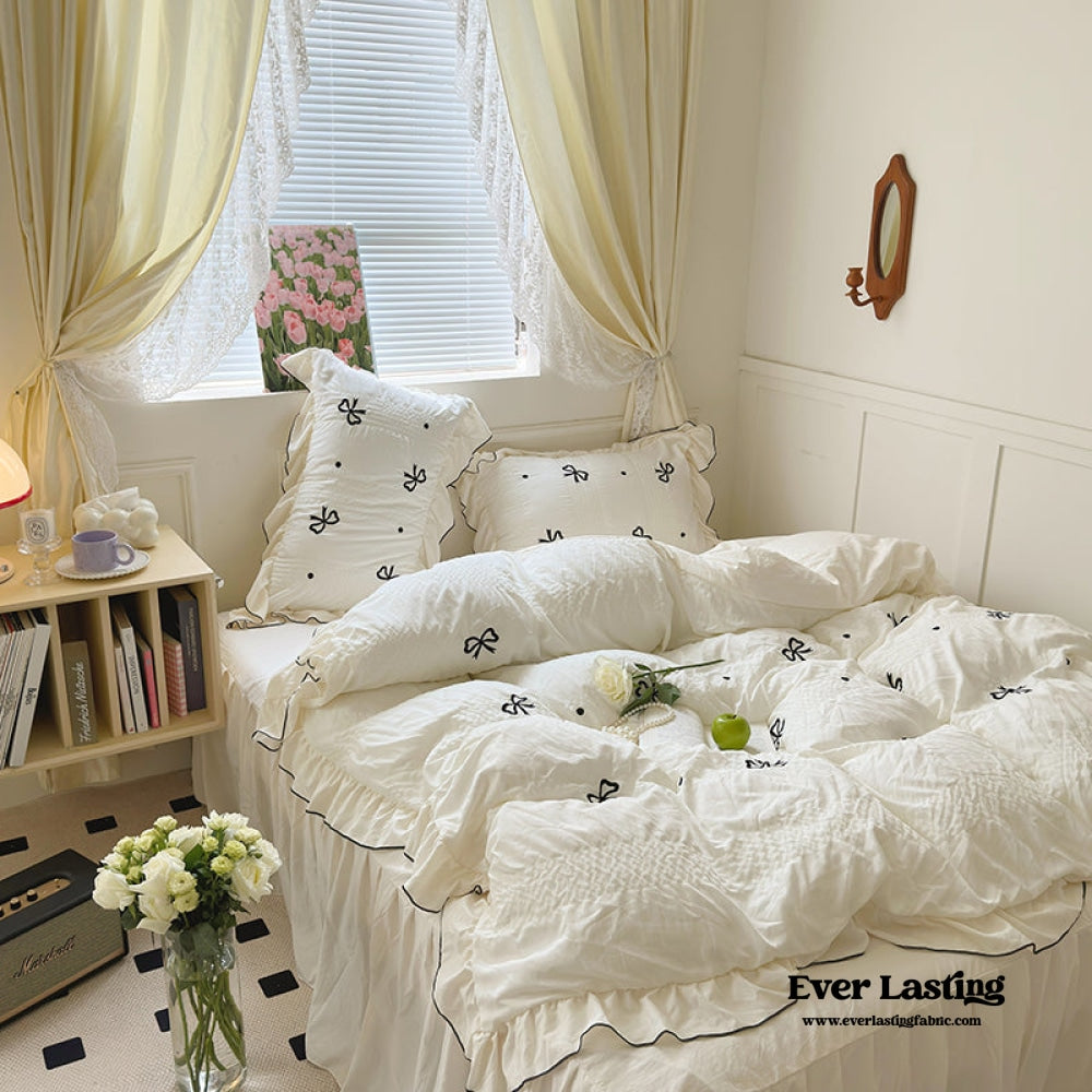 Dreamy Embroidered Ruffle Bedding Bundle