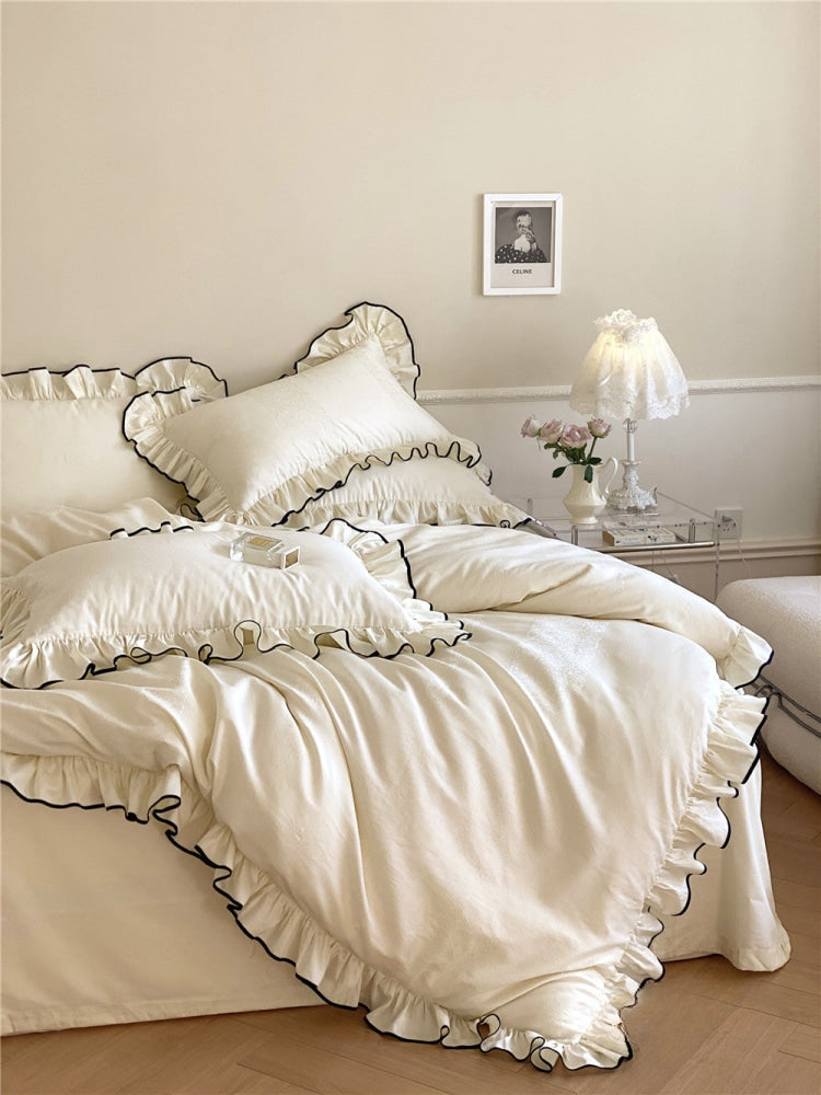 Silky Ruffle Bedding Bundle