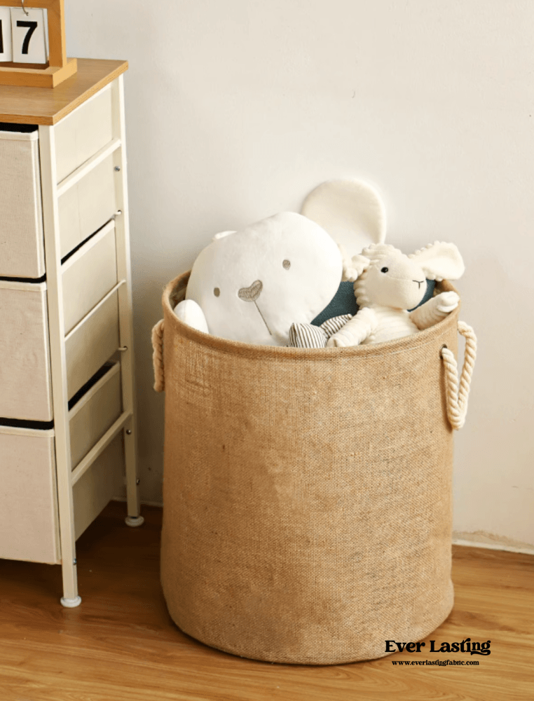 Foldable Waterproof Linen Laundry Basket