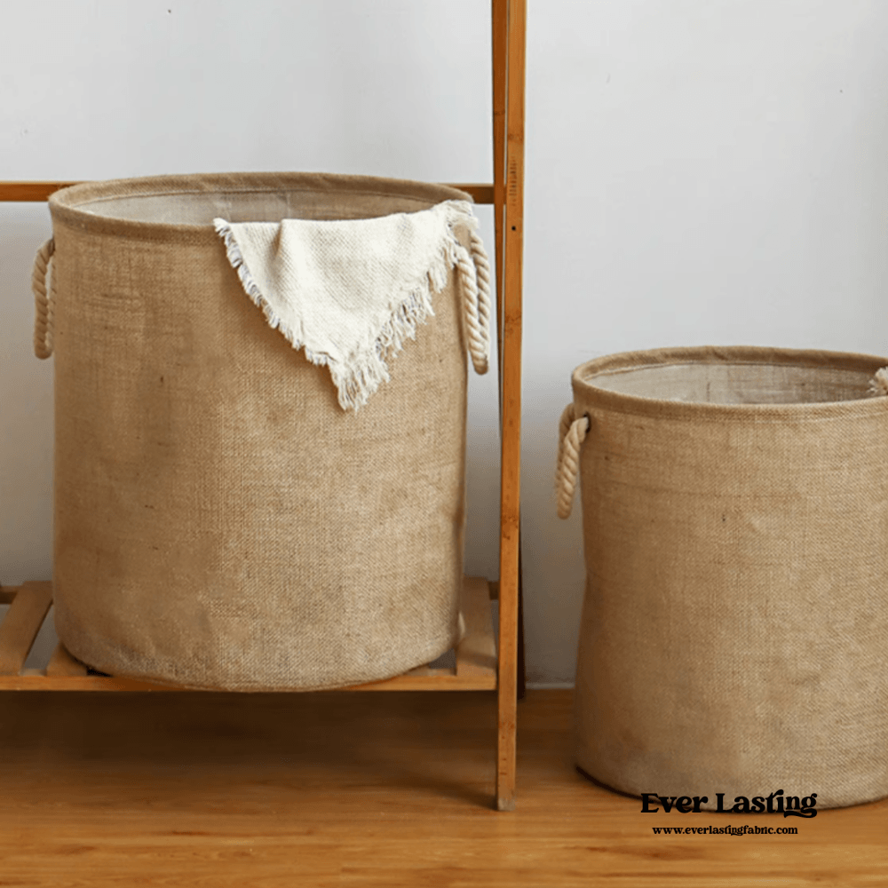 Foldable Waterproof Linen Laundry Basket