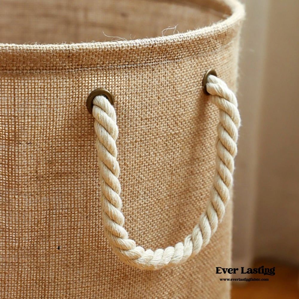 Foldable Waterproof Linen Laundry Basket