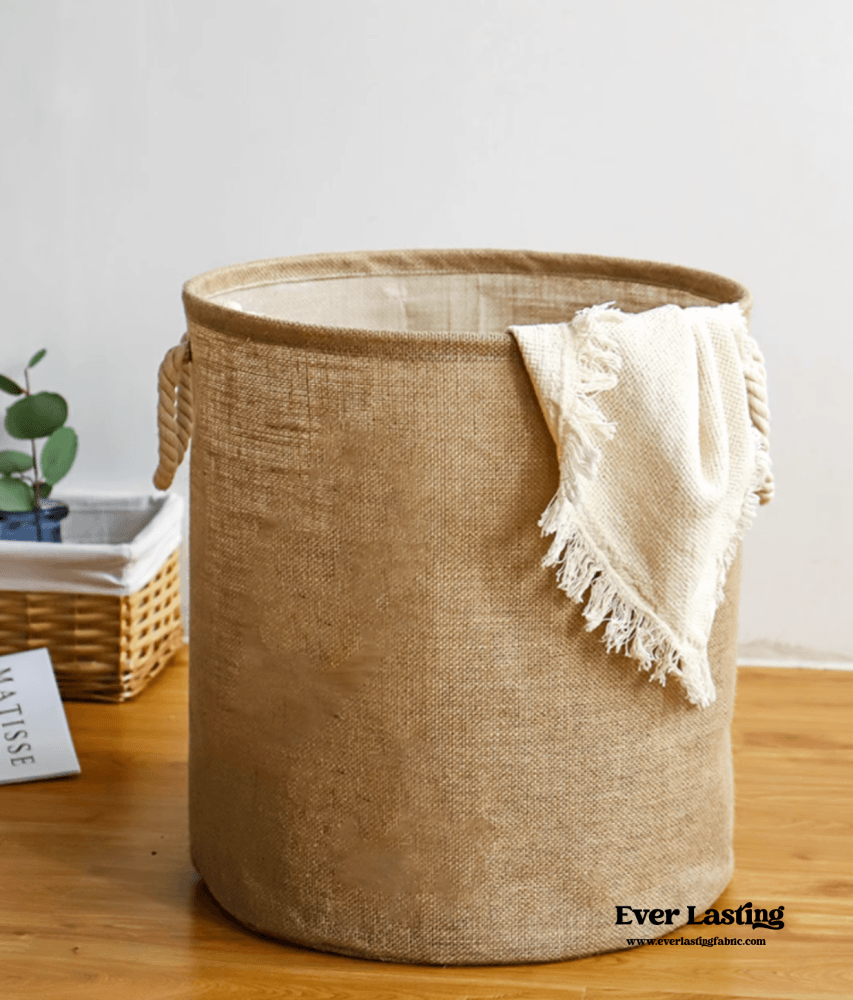 Foldable Waterproof Linen Laundry Basket