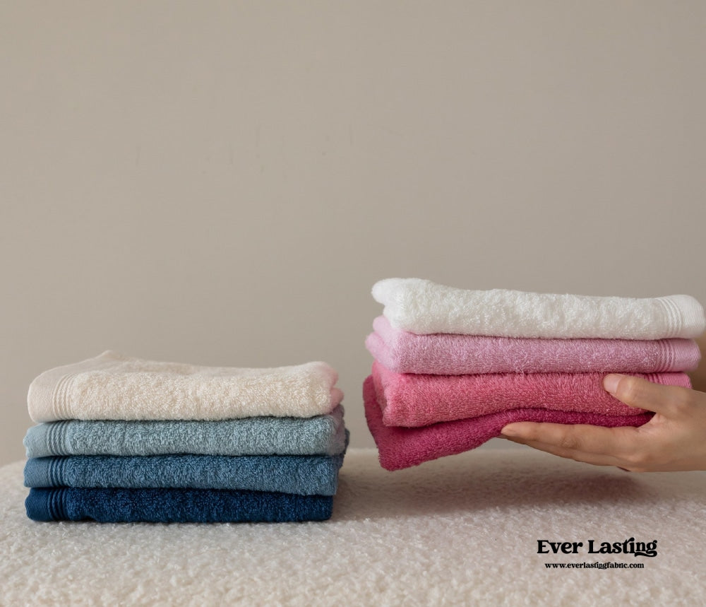 Macaron Color Face Towel Set / Pink