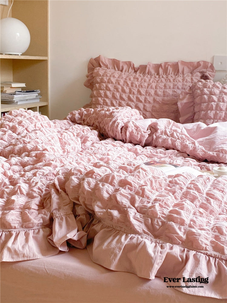 Marshmallow Puff Ruffle Bedding Bundle