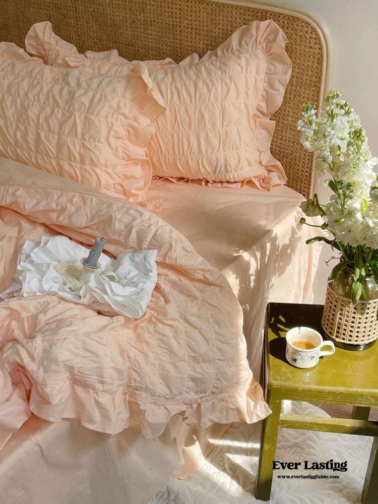 Marshmallow Puff Ruffle Bedding Bundle